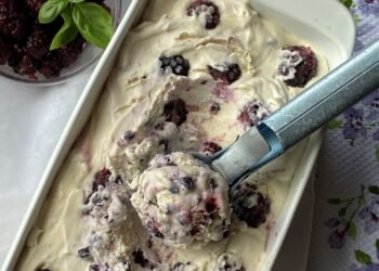 BLACKBERRY ICE CREAM – NO CHURN