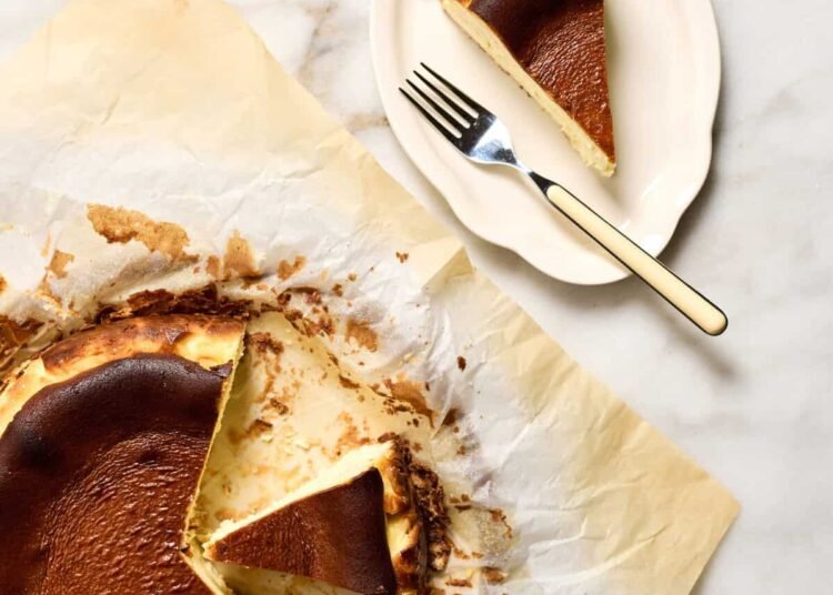 Simple Basque Cheesecake – A Cozy Kitchen