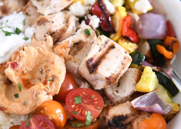 Rooster Souvlaki Bowls – Mel’s Kitchen Cafe