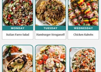 Weekly Meal Plan 6.8.25 – WellPlated.com