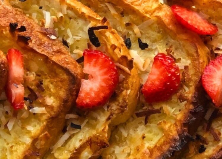 BAKED COCONUT FRENCH TOAST – The Southern Woman Cooks