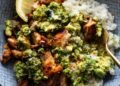 Chipotle Hen with Chunky Pistachio Sauce Recipe