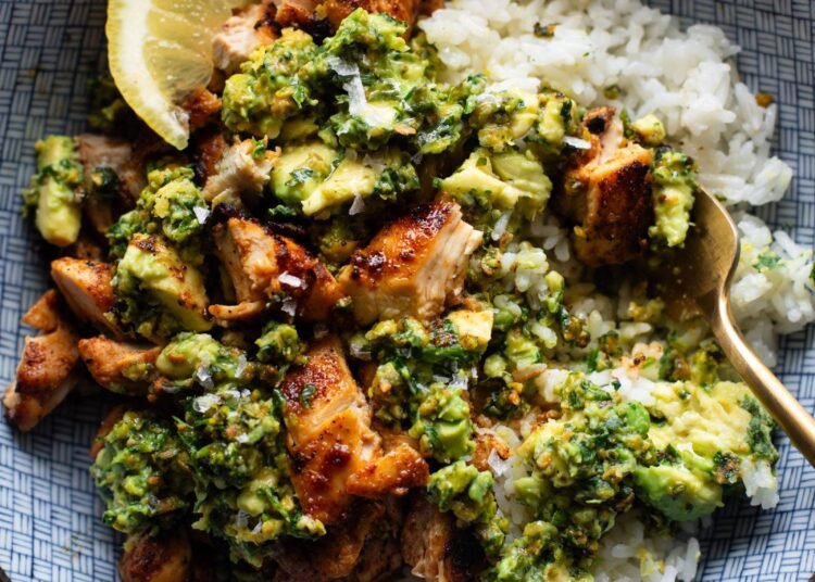 Chipotle Hen with Chunky Pistachio Sauce Recipe