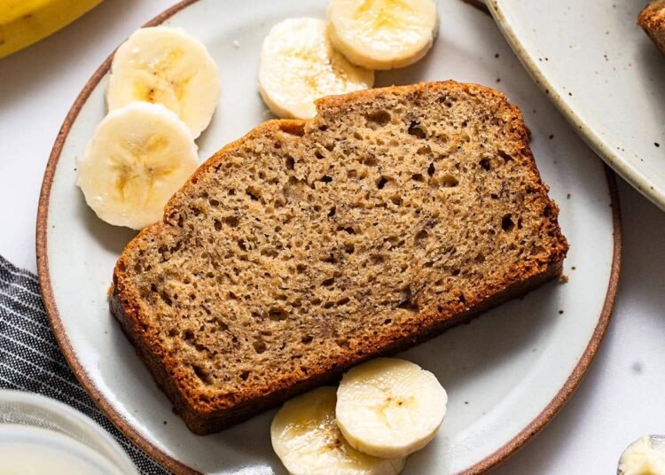 Tender and Squishy Gluten Free Banana Bread