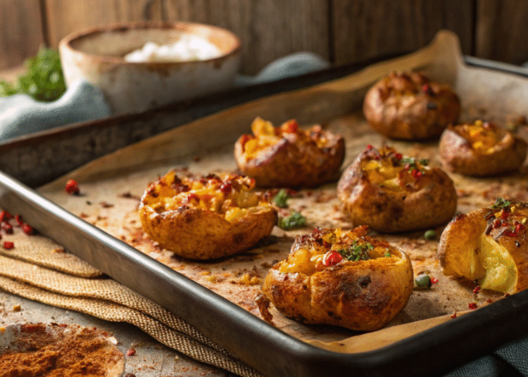 Smashed Potatoes with Paprika and Cumin