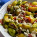 Roasted Brussels Sprouts with Bacon and Blue Cheese