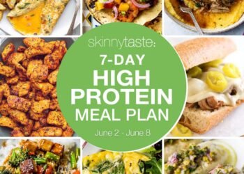 7 Day Excessive Protein Weight loss program Meal Plan