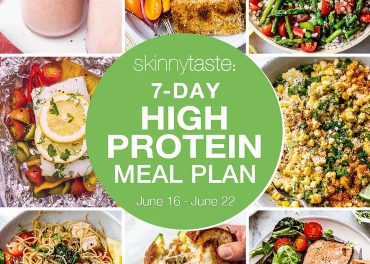 7 Day Excessive Protein Food plan Meal Plan