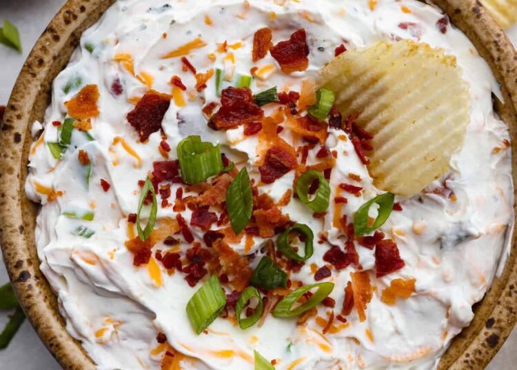 10-Minute Crack Dip Recipe with Bacon, Cheese, and Ranch