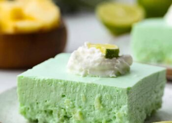 Lime Jello Salad With Cream Cheese & Whipped Topping
