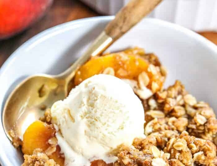 Peach Crisp Recipe – Spend With Pennies