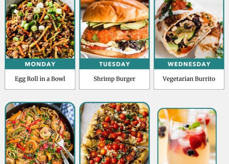 Weekly Meal Plan 7.27.25 – WellPlated.com