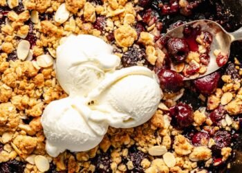 The Greatest Cherry Crisp You may Ever Eat