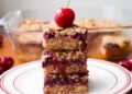 Cherry Crumble Bars – (Shortbread Crust & Crumb Topping!)