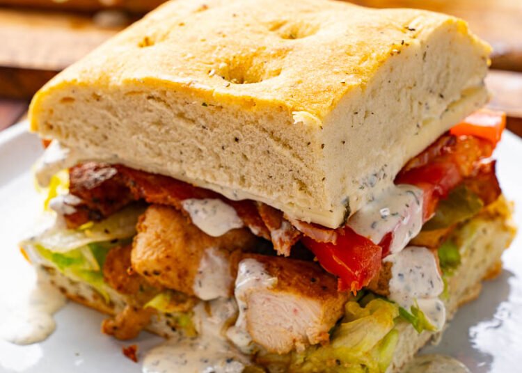 Rooster Bacon Ranch Sandwich – Closet Cooking