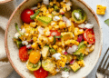 Attractive Grilled Corn Salad with Sizzling Honey French dressing