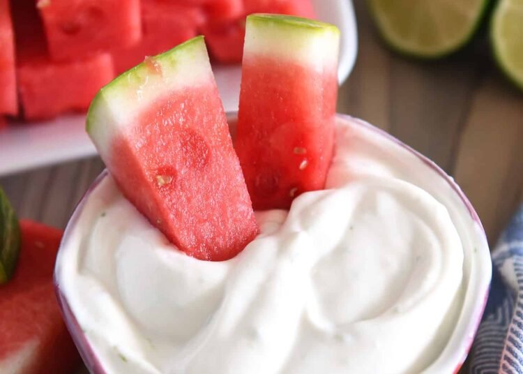 Straightforward Creamy Watermelon Dip – Mel’s Kitchen Cafe