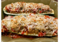 Stuffed Zucchini Boats with Hen Sausage