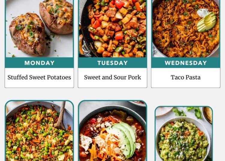 Weekly Meal Plan 8.31.25 – WellPlated.com