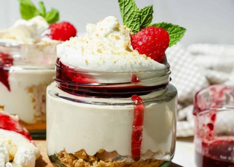 Excessive-Protein Cheesecake Jars – Match Foodie Finds