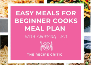 Simple Meals for Newbie Cooks Meal Plan