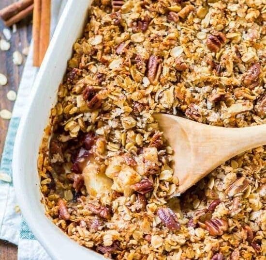 Simple Vegan Apple Crisp (Gluten-Free Too!)