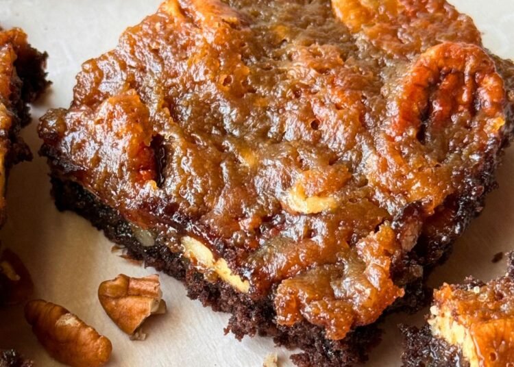 PECAN PIE BROWNIES – The Southern Woman Cooks