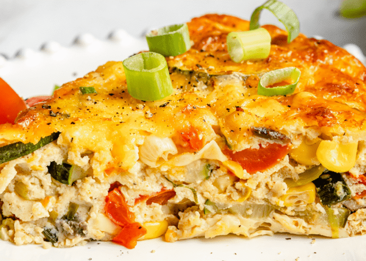 Summer time Backyard Crustless Zucchini Pie