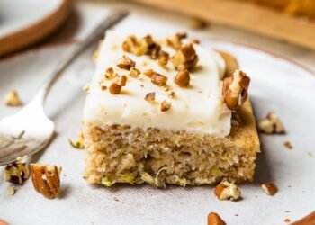 Zucchini Cake with Pineapple and Cream Cheese Frosting