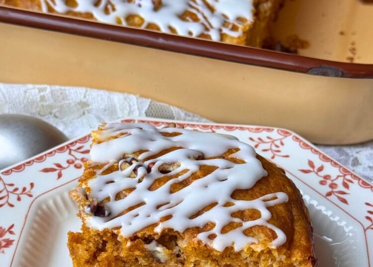 PUMPKIN CREAM CHEESE CAKE – The Southern Girl Cooks