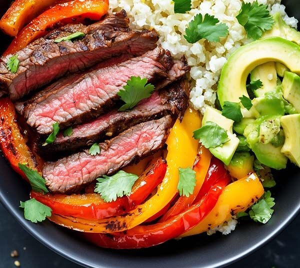 Colourful Steak Fajita Bowls – SHK