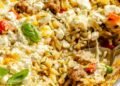 Zucchini & Sausage Baked Orzo