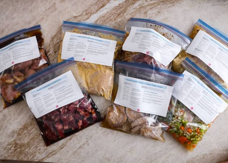 7 Dump and Go Freezer Meals
