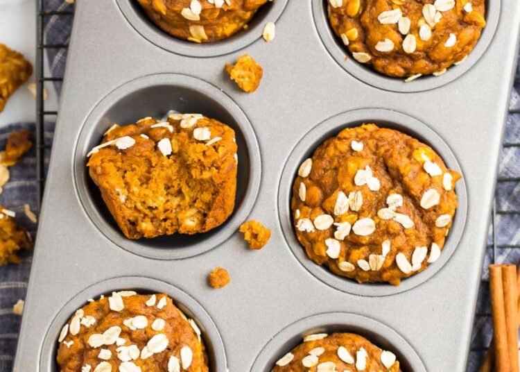 Moist & Fluffy Wholesome Pumpkin Muffins