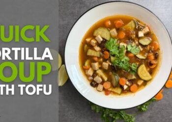 Fast Tortilla Soup with Tofu