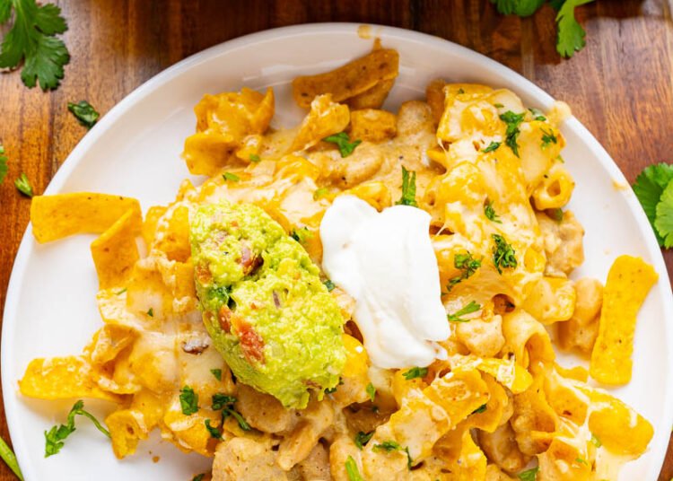 White Chili Hen Frito Casserole