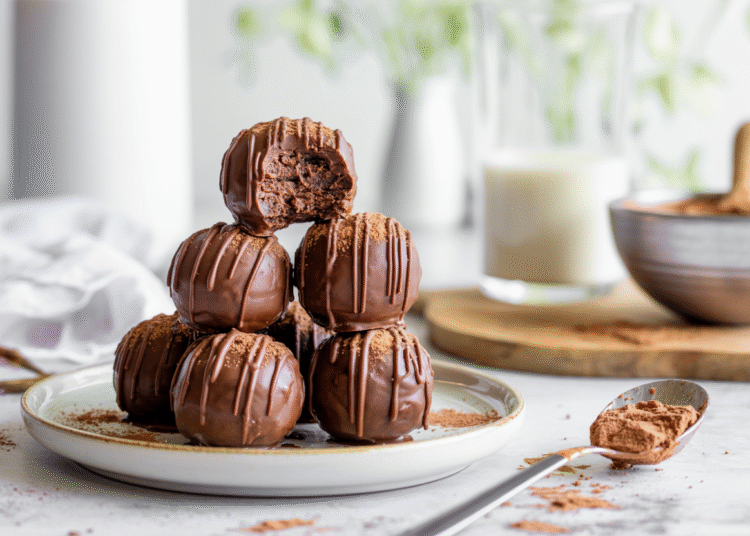 No-Bake Cottage Cheese Brownie Batter Protein Balls