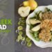 Pear Leek Salad with Salmon Muffins