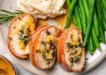 Prosciutto Wrapped Stuffed Turkey Tenderloin Recipe