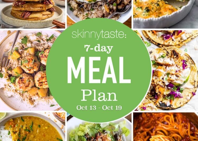 Free 7 Day Wholesome Meal Plan (Oct. 13-19)
