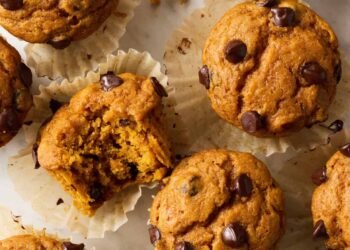 Pumpkin Chocolate Chip Muffins Recipe