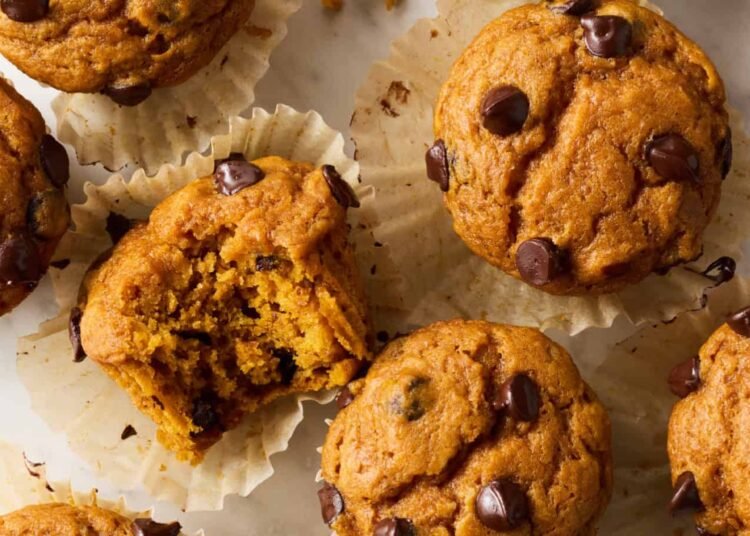 Pumpkin Chocolate Chip Muffins Recipe