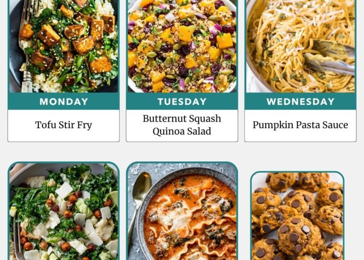 Weekly Meal Plan 11.2.25 – WellPlated.com