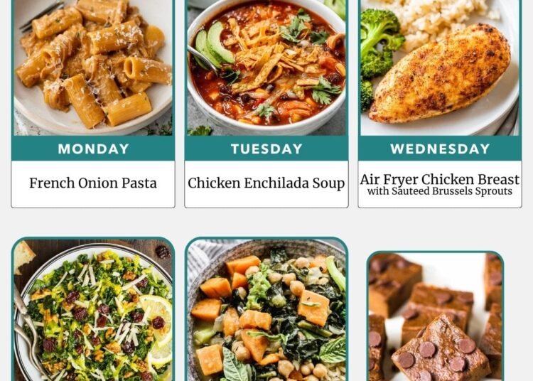 Weekly Meal Plan 11.9.25 – WellPlated.com