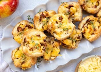 Puff Pastry Apple and Bacon Bites (Savory Fall Appetizer)