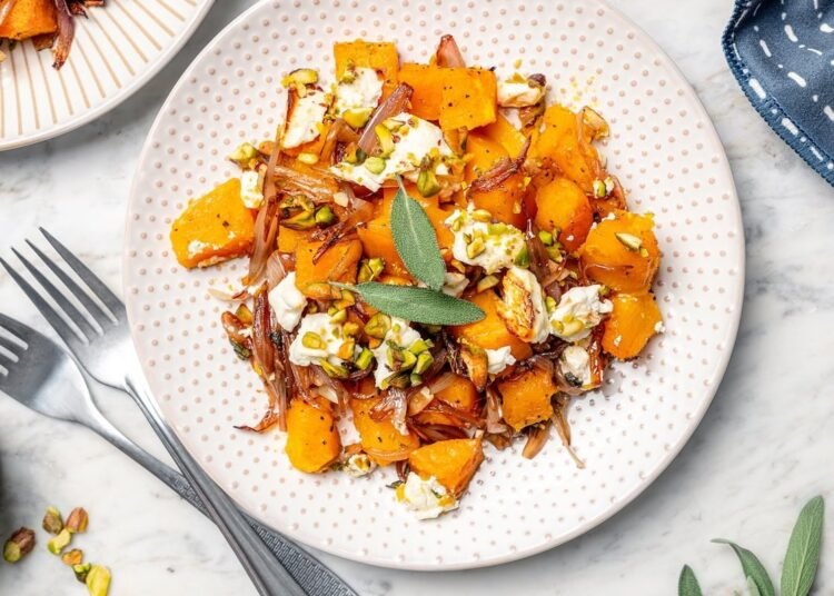Butternut Squash Bake with Goat Cheese