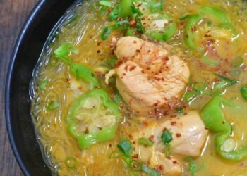 Rooster Sotanghon Soup with Patola