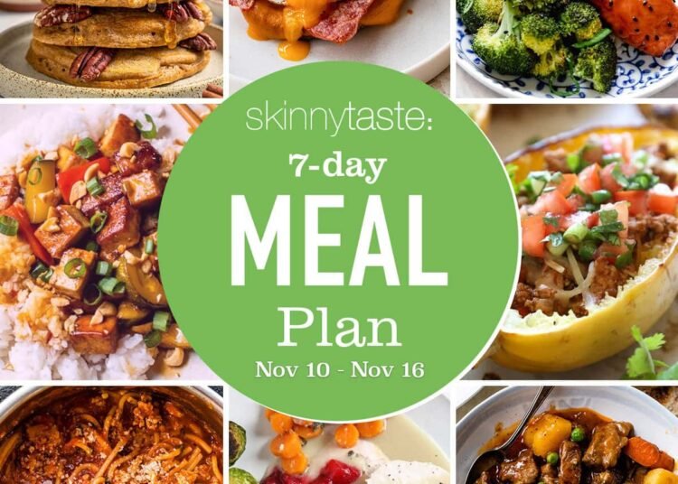 Free 7 Day Wholesome Meal Plan (Nov. 10-16)