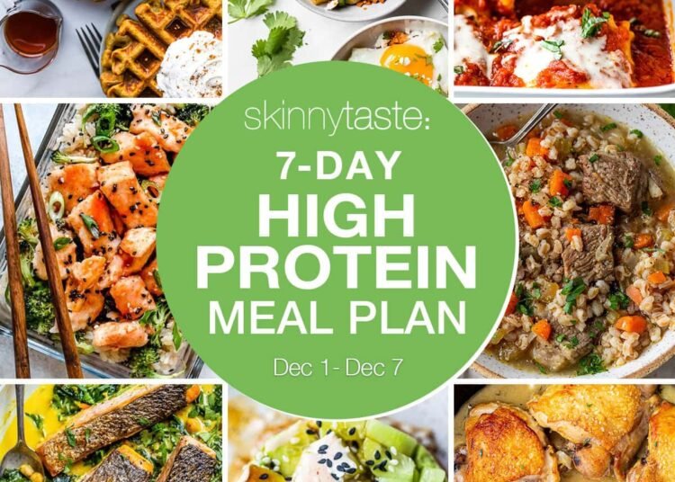 7 Day Excessive Protein Weight-reduction plan Meal Plan