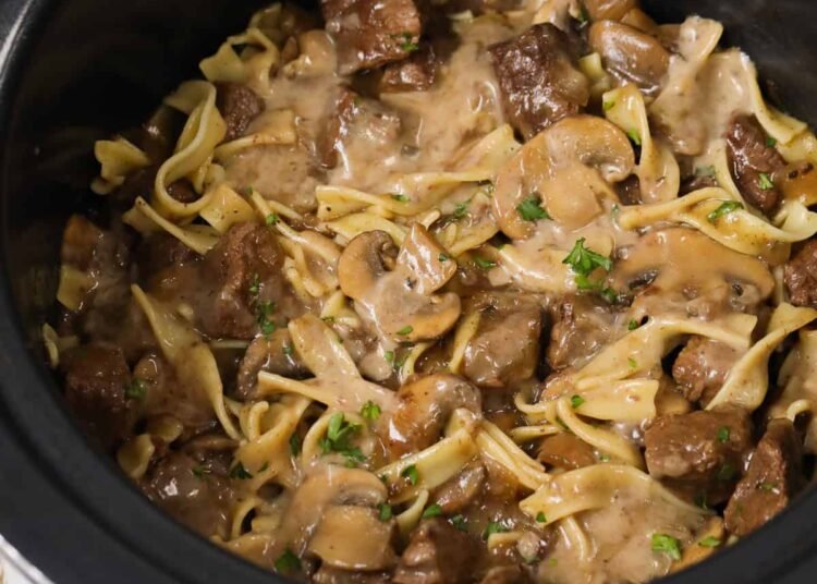 Crock Pot Beef Stroganoff